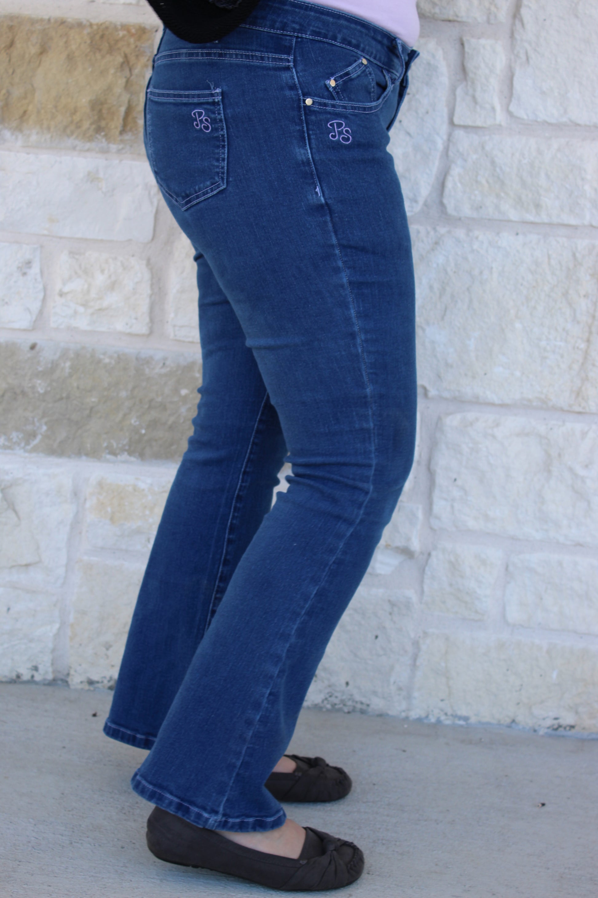 Addie Bootcut Jean for petite women dark wash